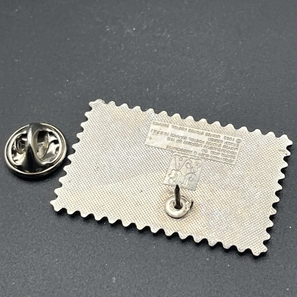 USPS‎ United States Postal Service Stamp Love Flowers Lapel Hat Pin